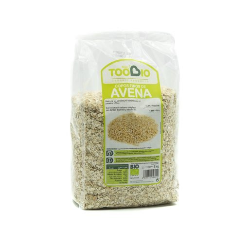 Copos Finos de Avena TooBio 1KG